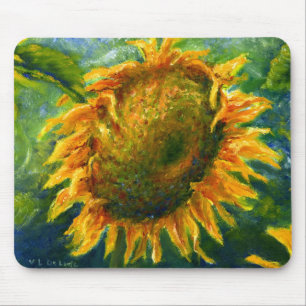 Mousepad Cara impressionista do girassol