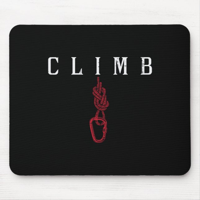 Mousepad Carabiner de Corda de Escalada Escalada em Rocha E (Frente)