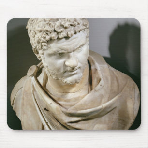 Mousepad Caracalla, o mármore romano cuirassed o busto,