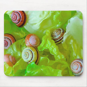 Mousepad Caracóis com alface
