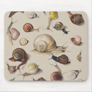 Mousepad Caracóis de Gastropodo de Pet de Slug de Jardim da