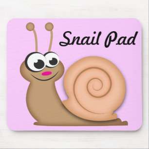 Mousepad Caracol bonito dos desenhos animados