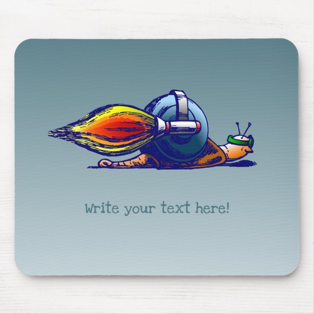 Mousepad Caracol Foguete (Frente)