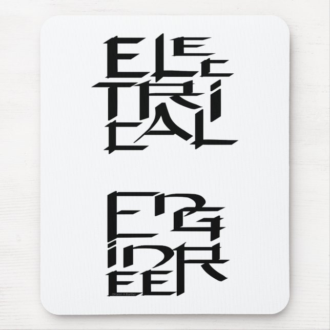 Mousepad Caractere do Engenheiro elétrico (Frente)