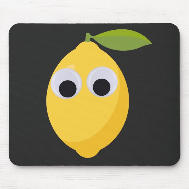 Mousepad Caractere Limão Bonito com Olhos Googados (Frente)