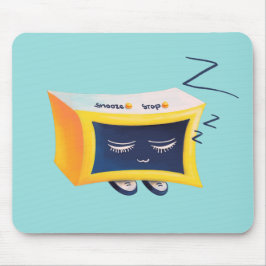 Mousepad Caractere Relógio de Alarme de Dormência de Kawaii