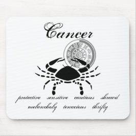 Mousepad Caranguejo Cancer personalizável traços do estilo