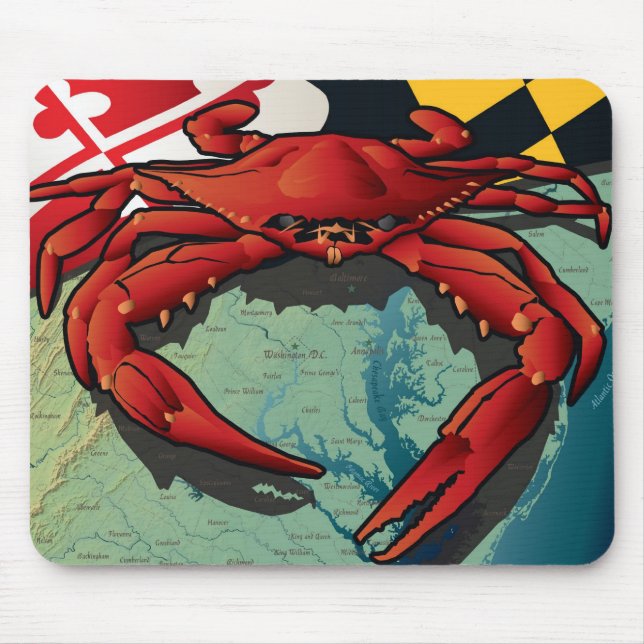 Mousepad Caranguejo do cidadão de Maryland (Frente)