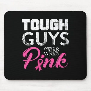 Mousepad Caras Duras Vestem Alertas de Cancer de Fita Rosa