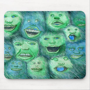 Mousepad Caras engraçadas. Monstro dos desenhos animados d