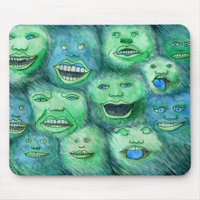 Mousepad Caras engraçadas. Monstro dos desenhos animados do (Frente)