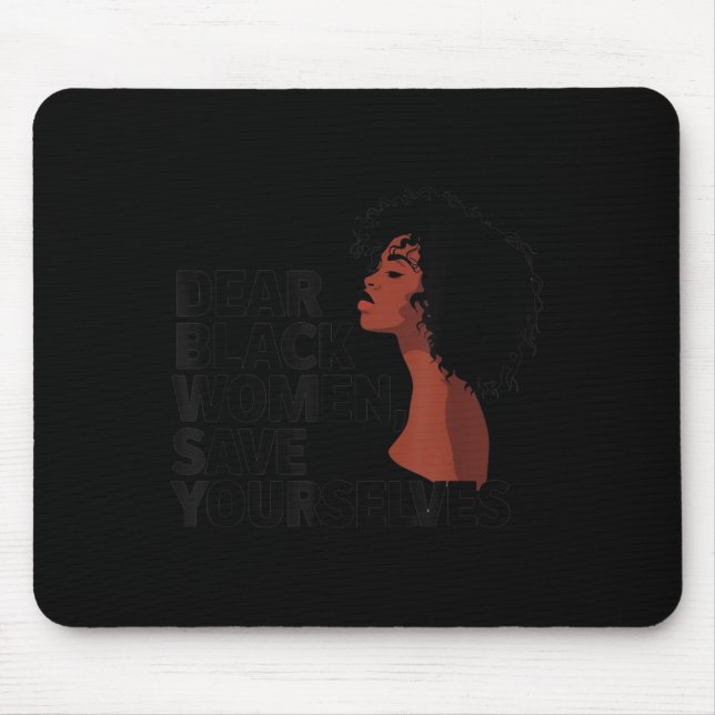 Mousepad Caras Negras, salvem-se (Frente)