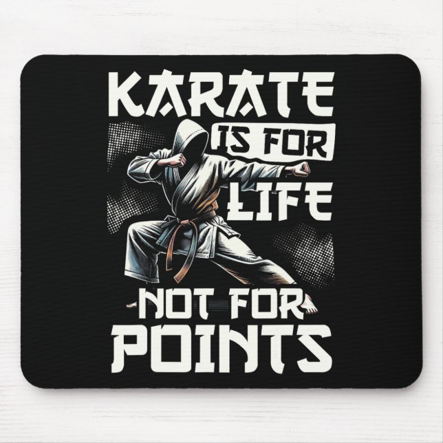 Mousepad Caratê Engraçado Para Homens Judô - Karate É Para  (Frente)