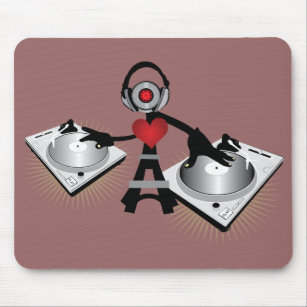 Mousepad Caráter bonito & legal do DJ com plataformas