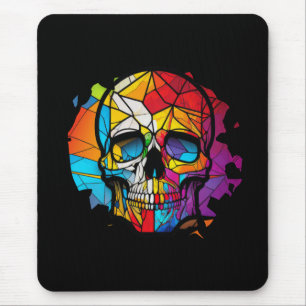 Mousepad Caráter de Vidro do Tempo de Vida do Crânio