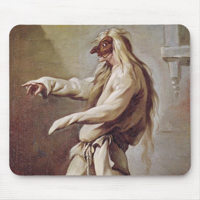 Mousepad Caráter do dell'Arte de Commedia (Frente)