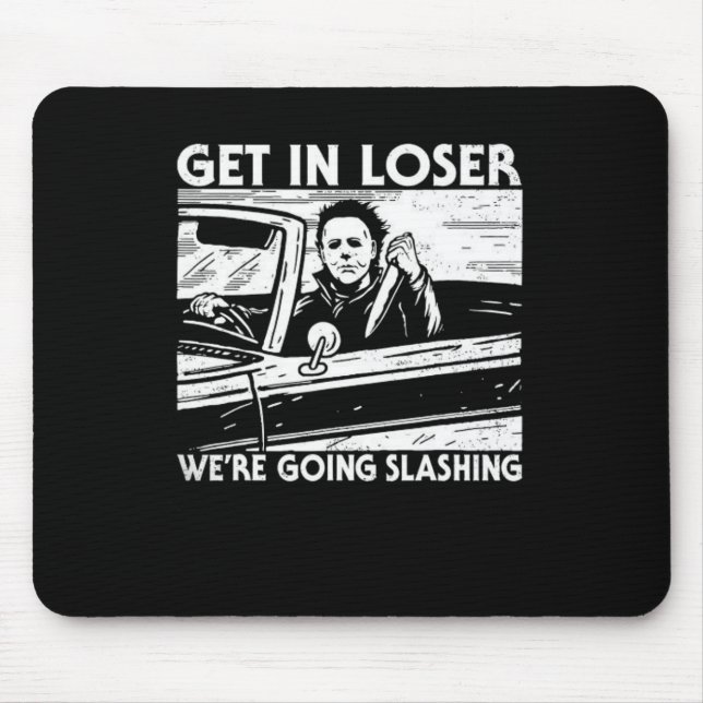 Mousepad Caráter Horror Halloween Entra em Perdedor Vamos (Frente)