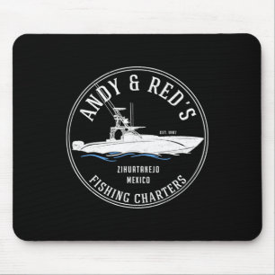 Mousepad Carateres de Pesca de Vintage Andy Red