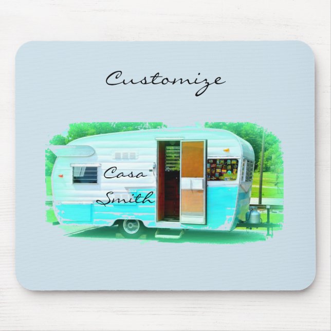 Mousepad Caravana clássico Vintage (Frente)
