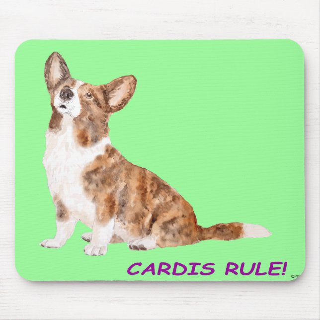 Mousepad Cardigan corgi  (Frente)