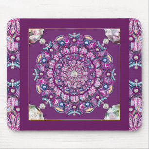 Mousepad Cardinal Red Rosace