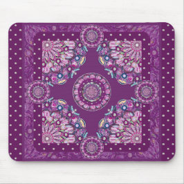 Mousepad Cardinal Red Rosace