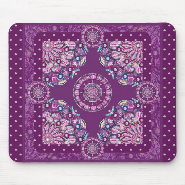 Mousepad Cardinal Red Rosace (Frente)