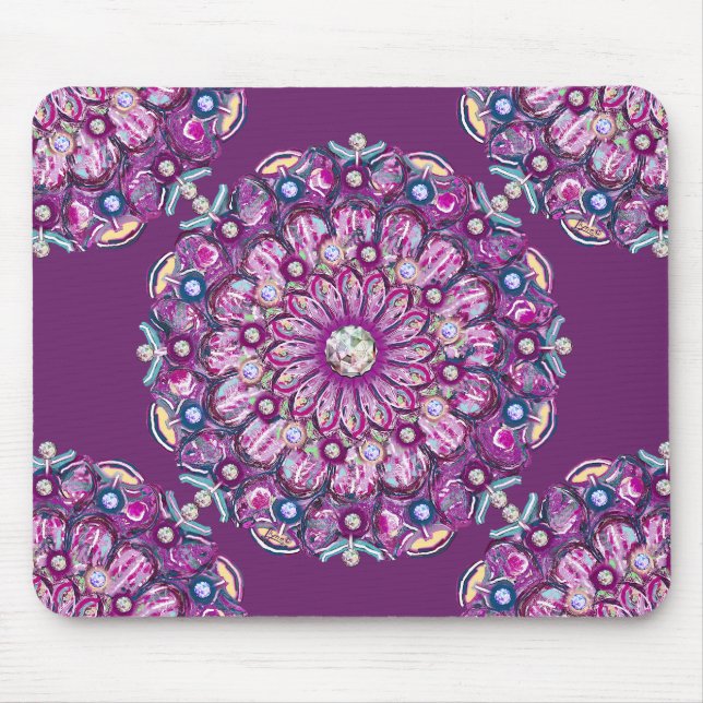 Mousepad Cardinal Red Rosace (Frente)