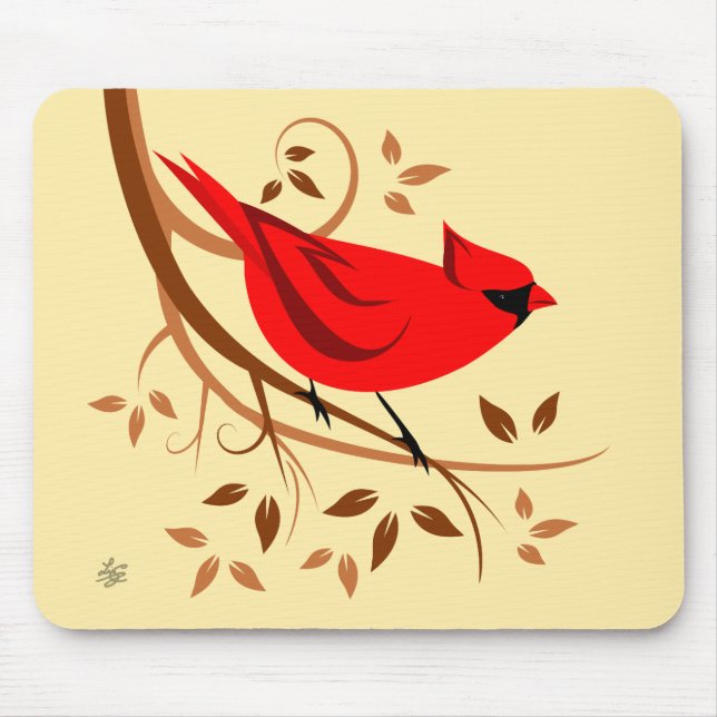 Mousepad Cardinal Vermelho (Frente)