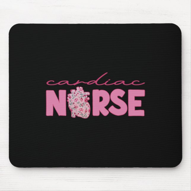 Mousepad Cardiologia do Namorados do Enfermeiro Cardíaco (Frente)