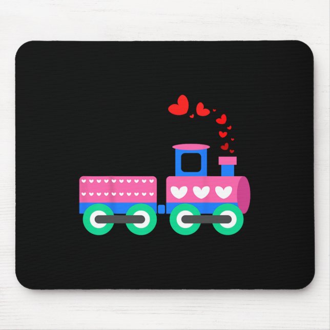 Mousepad Cargas De Comboios Com Amor Dia Valentim - Operado (Frente)