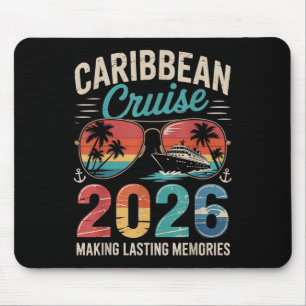 Mousepad Caribe Cruise 2026 Filiação de Viagem de Férias