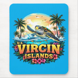 Mousepad CARIBE das Ilhas Virgens dos EUA