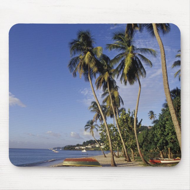 Mousepad CARIBE, Granada, St. George, Barcos em palmeira (Frente)