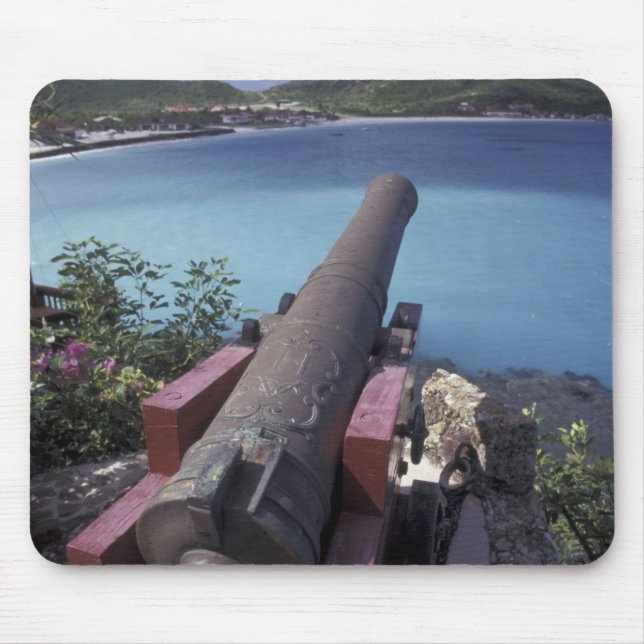 Mousepad CARIBE, St. Barts, Connon apontando para a Baía de (Frente)