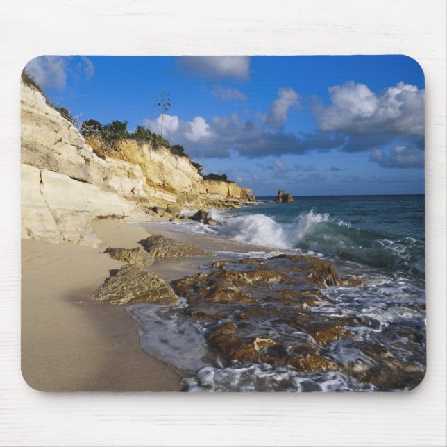 Mousepad Caribe, St. Martin, Falésias na praia de Cupecoy (Frente)