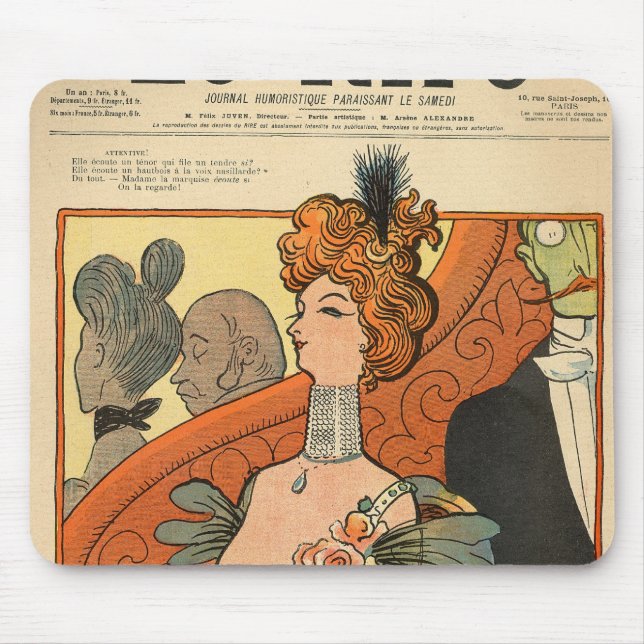 Mousepad Caricatura de um Marquise francês (Frente)