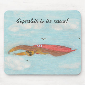 Mousepad Caricatura voando em Supersloth. Bocal.