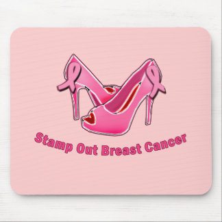 Mousepad Carimbe para fora estiletes do cancro da mama