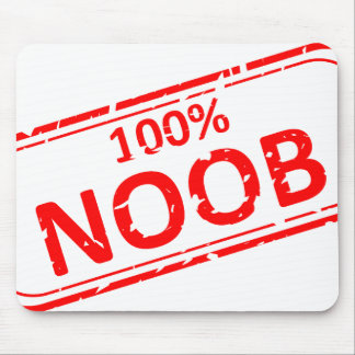 Mousepad Carimbo de borracha 100% de Noob