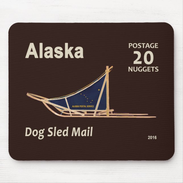 Mousepad Carimbo de Posto de Correio do Alasca (Frente)