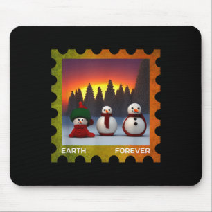 Mousepad Carimbo de Proteção Ambiental da Terra para sempre