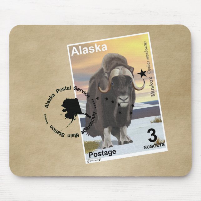 Mousepad Carimbo Muskox Souvenir (Frente)