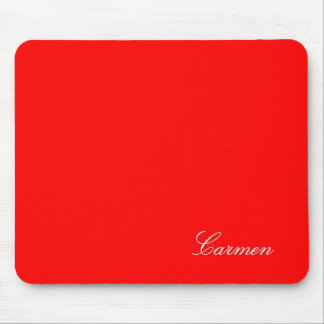 Mousepad Carmen - personalize com seu nome - Vermelho