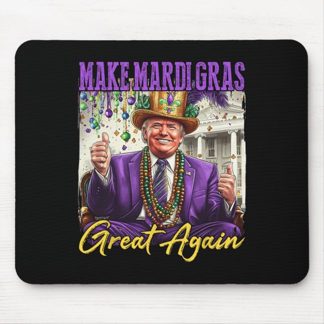 Mousepad Carnaval divertido Donald Trump Carnaval Americano (Frente)