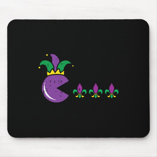 Mousepad Carnaval Retro Jogo de Vídeo Engraçado Jogos Homen (Frente)