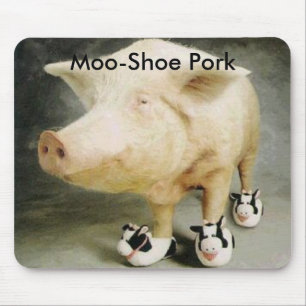 Mousepad Carne de porco dos MOO-Calçados