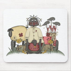 Mousepad Carneiros & corvos da boneca de Annie