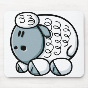 Mousepad Carneiros dos desenhos animados