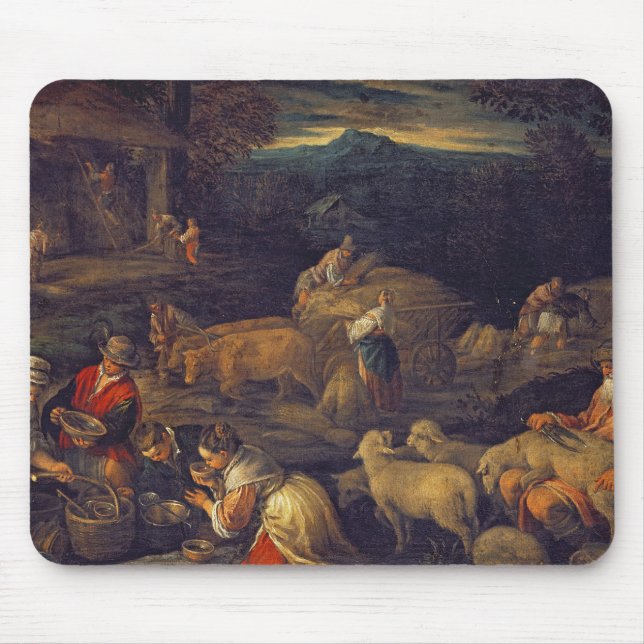 Mousepad Carneiros interiores ou cortando da fazenda (Frente)